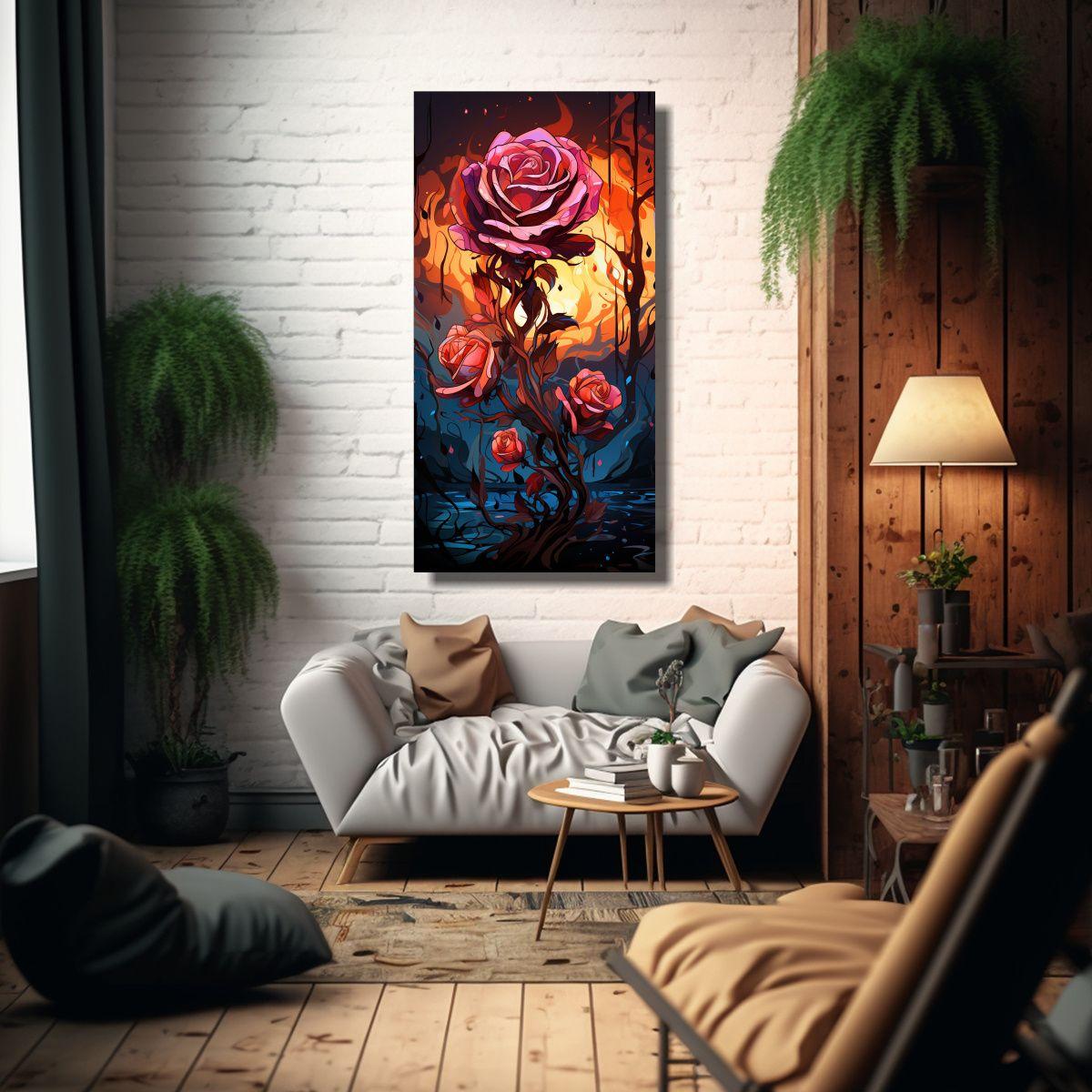 Composición Conceptual Exuberantes Pinturas 50x100cm-2