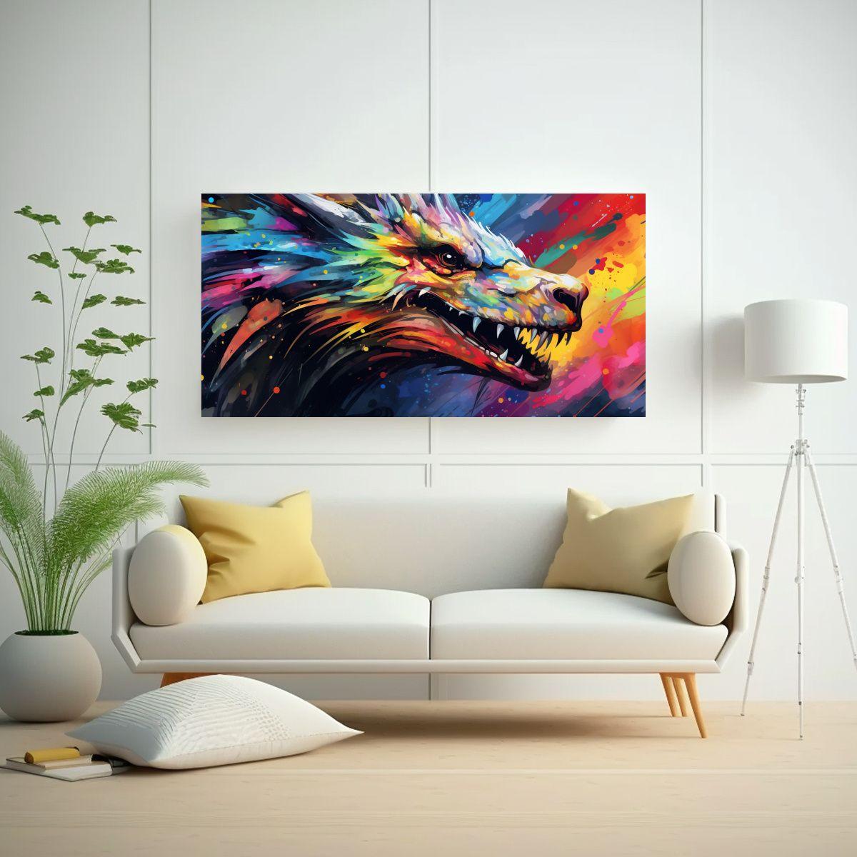 Pinturas De Decoración Con Atmósfera Neonoir De  40x20cm-2