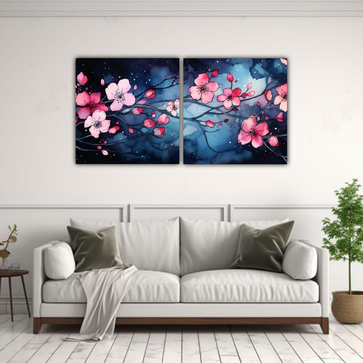 Pinturas Decorativas Estilo Neonoir En Bastidor 40x20 Cm-2
