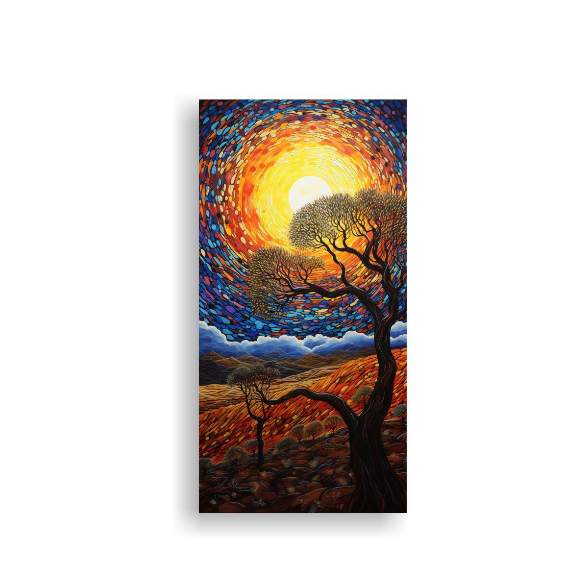 Cuadro En Bastidor Vanguardia Arte Gráfico 60x120cm-0