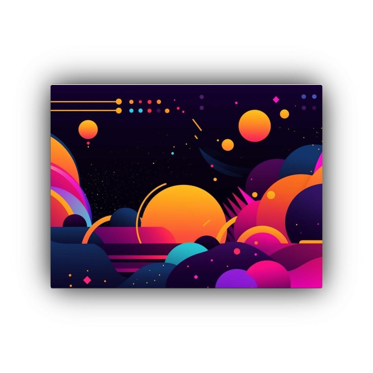 Pinturas De Decoración En Estilo Vanguardista Con Fondo Abs 50x40cm-0