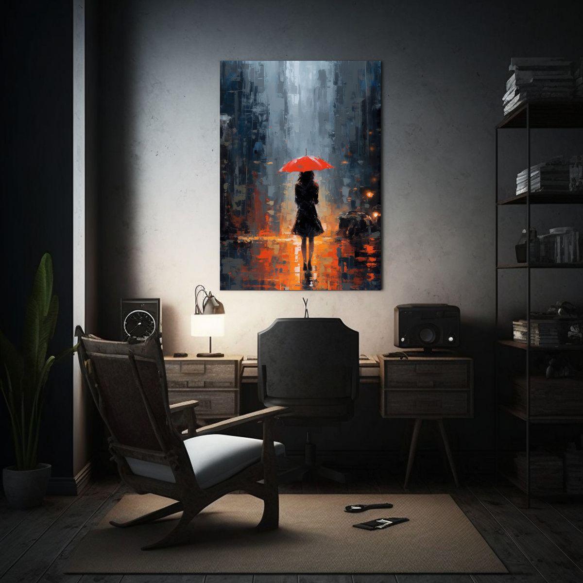 Cuadro Abstracto Cinemático Con Movimiento Para Decoración 80x120cm-2