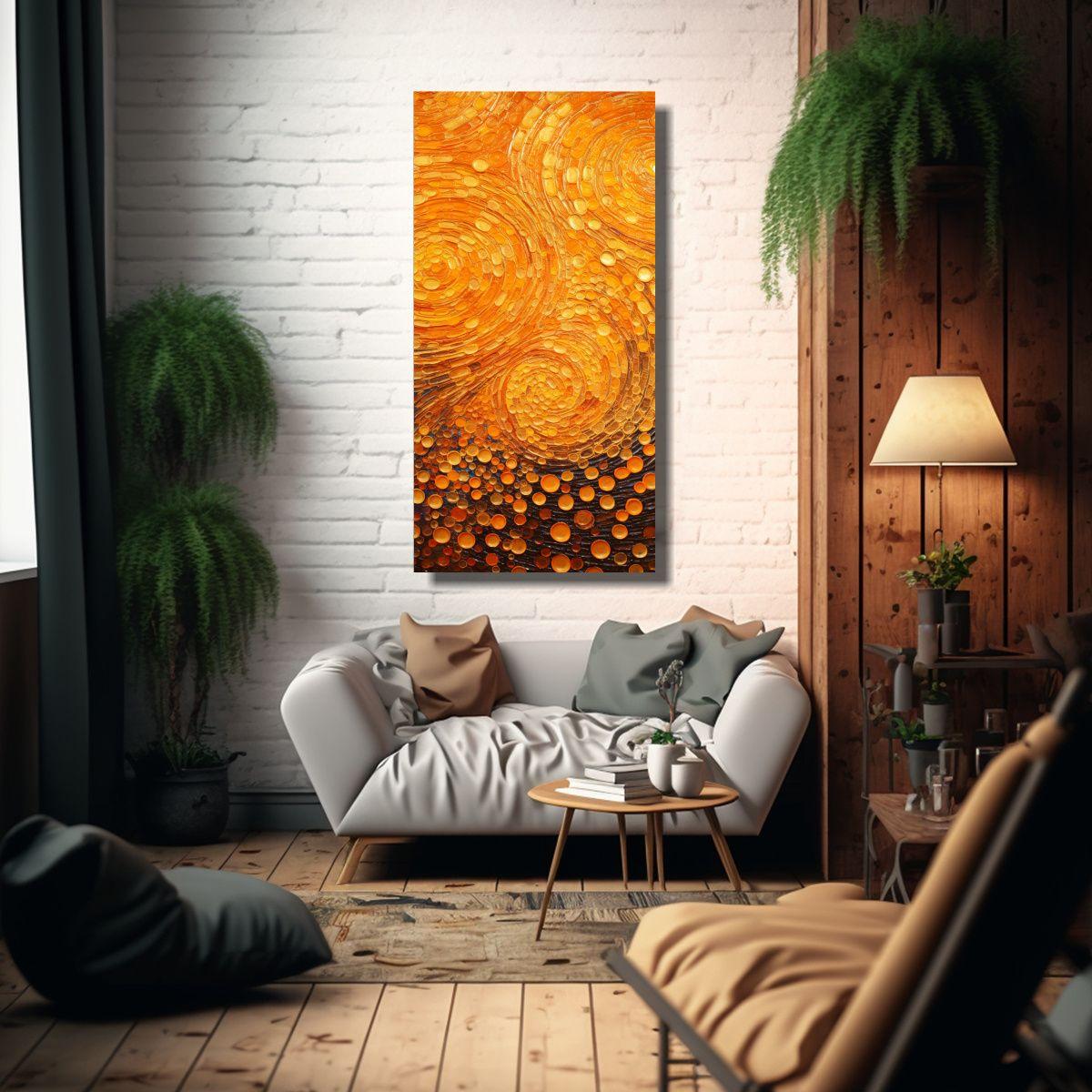 Cuadro Decorativo Movimiento Equilibrio Estilo 70x140cm-2