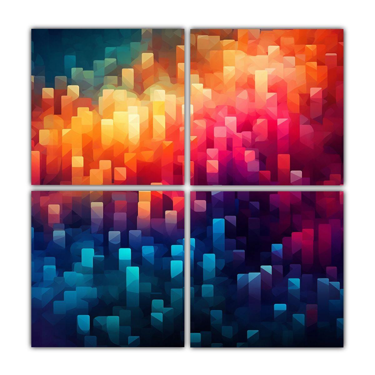 Cuadros Inspirador Creatividad Formas Coloridas 100x100 Cm-0