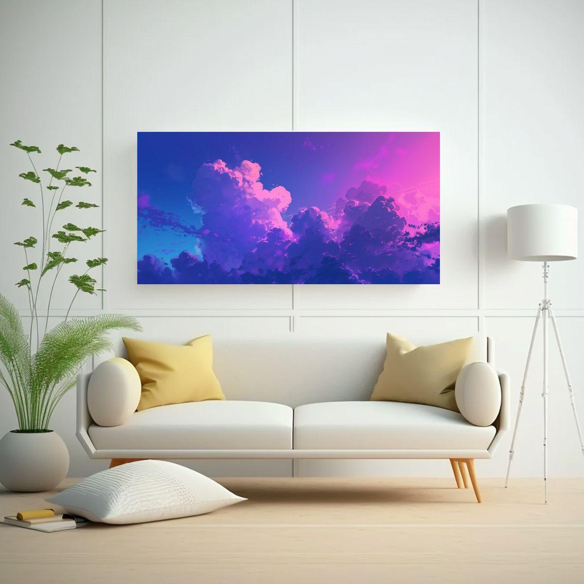Pinturas Decorativas Estilo Ghibli Con Nubes 160x80cm-2