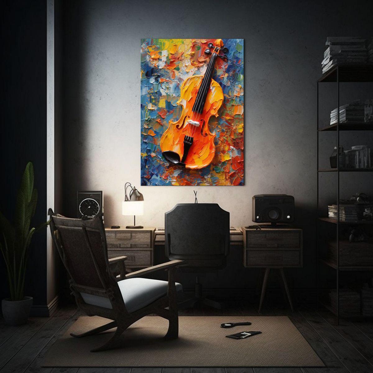 Arte De Pared Inspiración Artesanal Pintura De 60x90cm-2