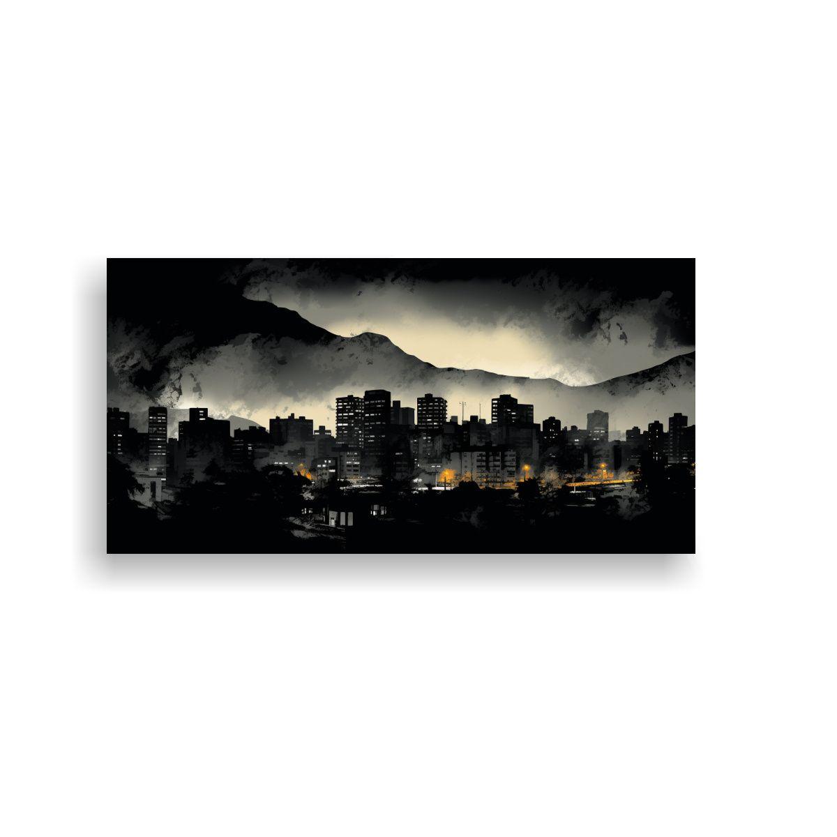 Cuadro Conceptual Personalidad De Santiago En Chil 120x60cm-0