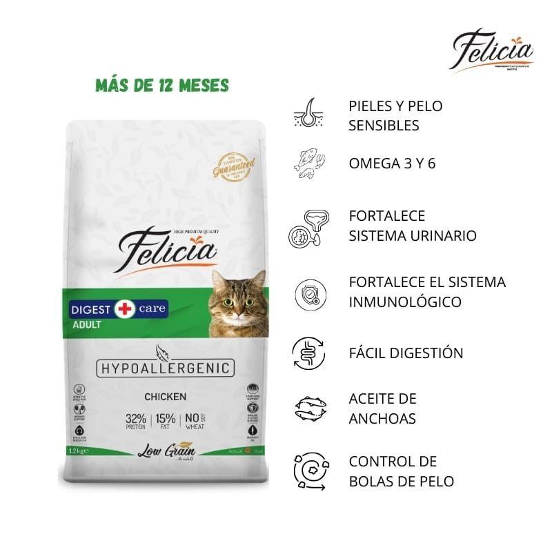 ALIMENTO HIPOALERGÉNICO GATO - DIGEST CARE POLLO - 2 KG-2