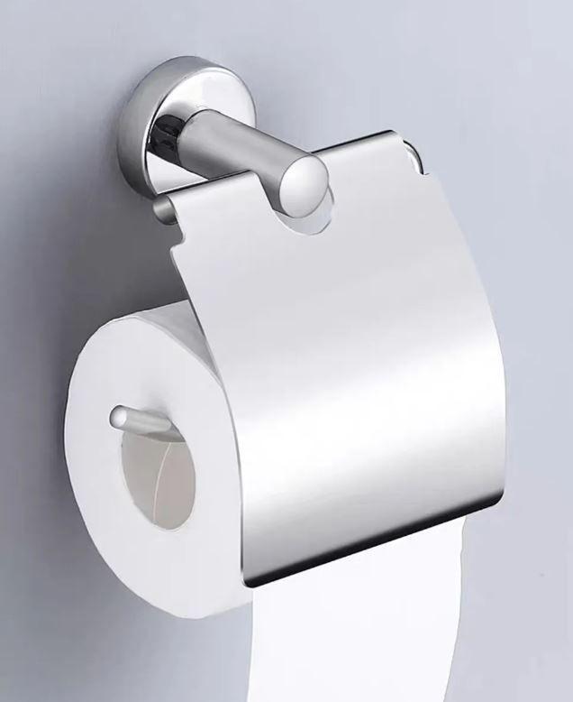 Soporte Papel Higiénico Acero Inoxidable a Muro Premium-4
