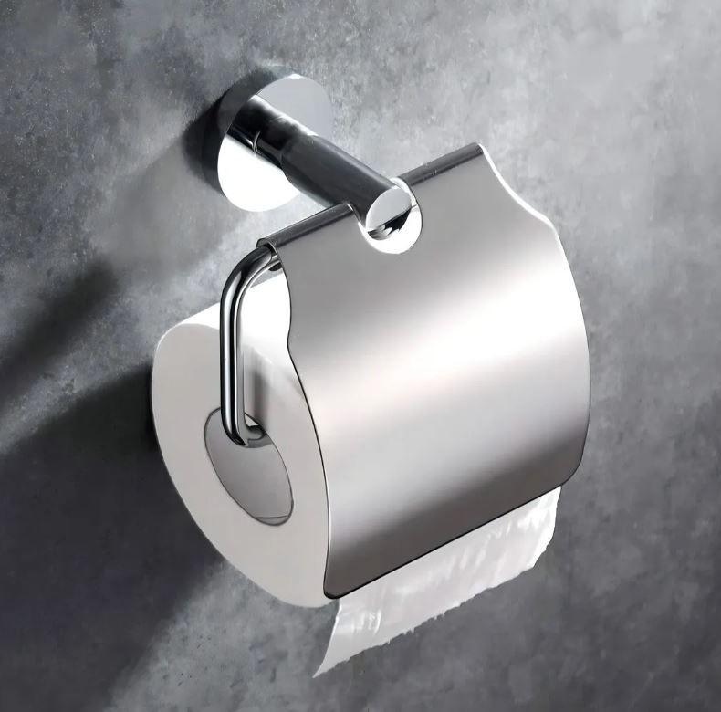 Soporte Papel Higiénico Acero Inoxidable a Muro Premium-5