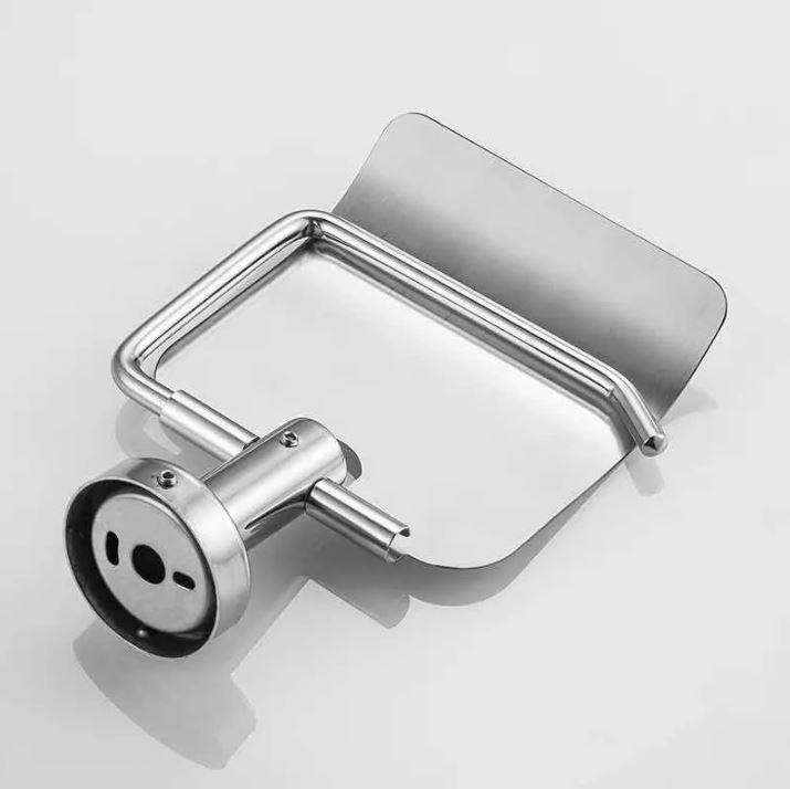 Soporte Papel Higiénico Acero Inoxidable a Muro Premium-6