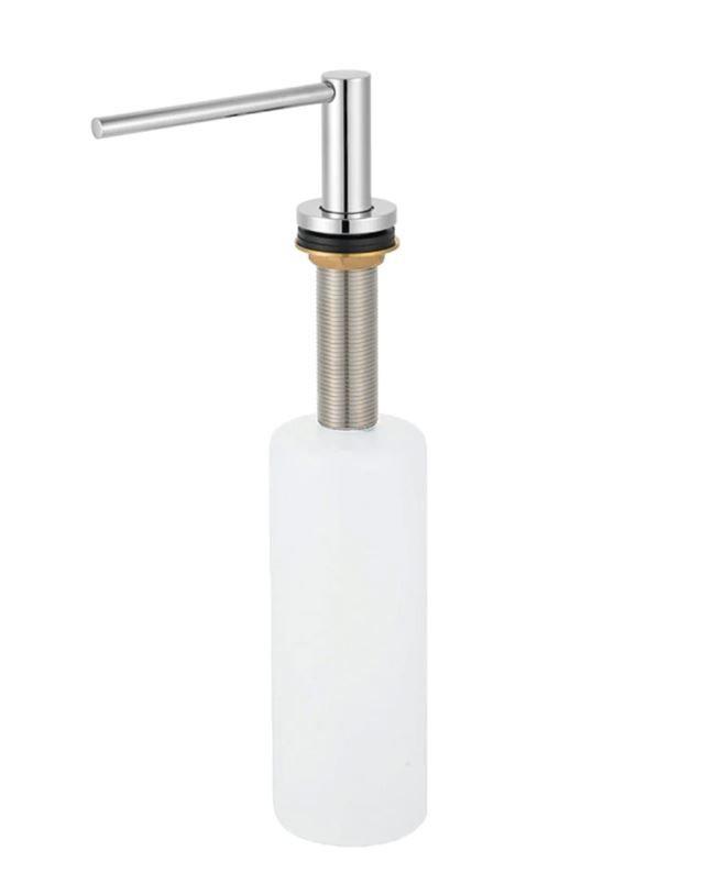 Dispensador Jabón Lavaplatos Circular Fregadero Acero Inox-6