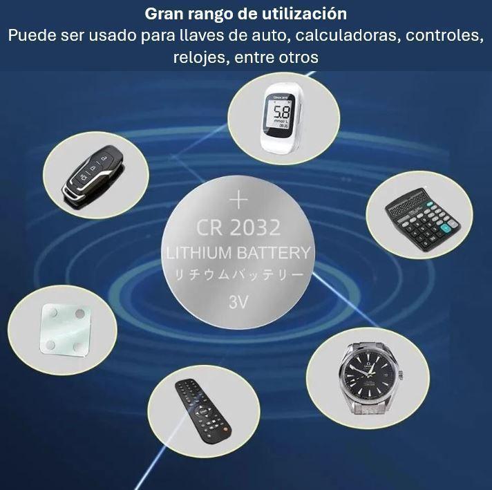 Pilas CR2032 Alta Durabilidad Tira de 5 Unidades-4