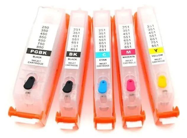 Kit 5 Cartuchos Recargables Canon PGI-150 / CLI-151 (chip reseteable)-3