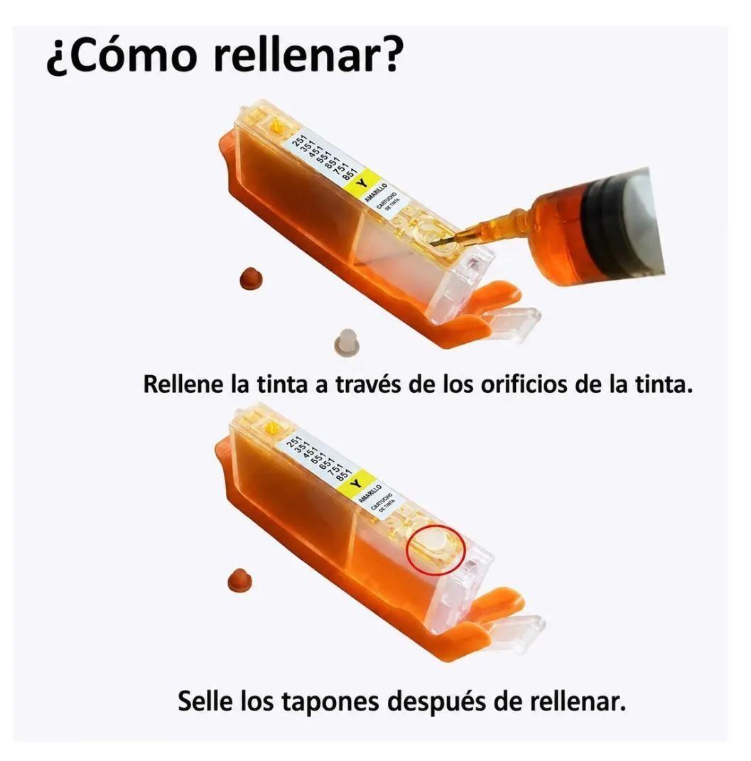 Kit 5 Cartuchos Recargables Canon PGI-150 / CLI-151 (chip reseteable)-7