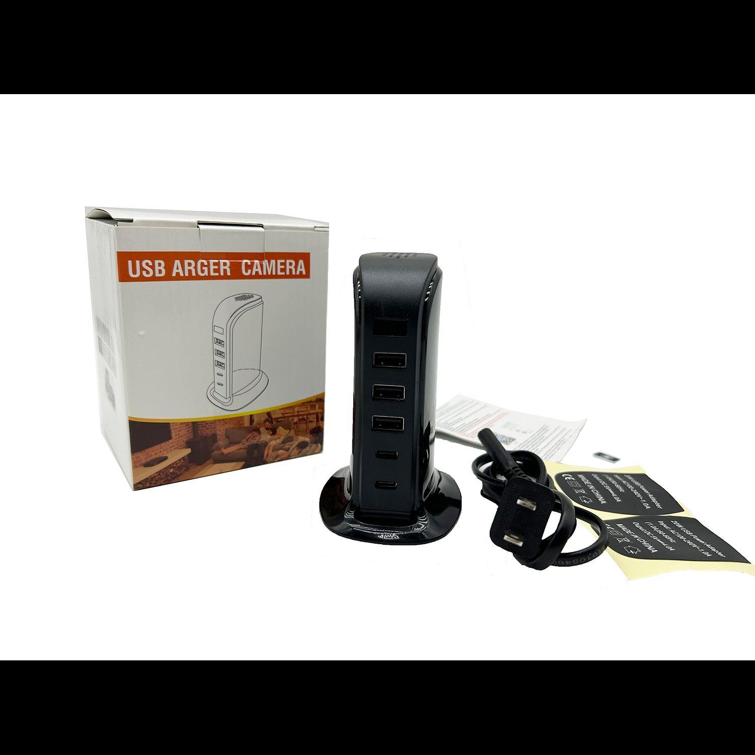 Cámara Espía Oculta Full Hd 4k Hub Cargador Usb-7