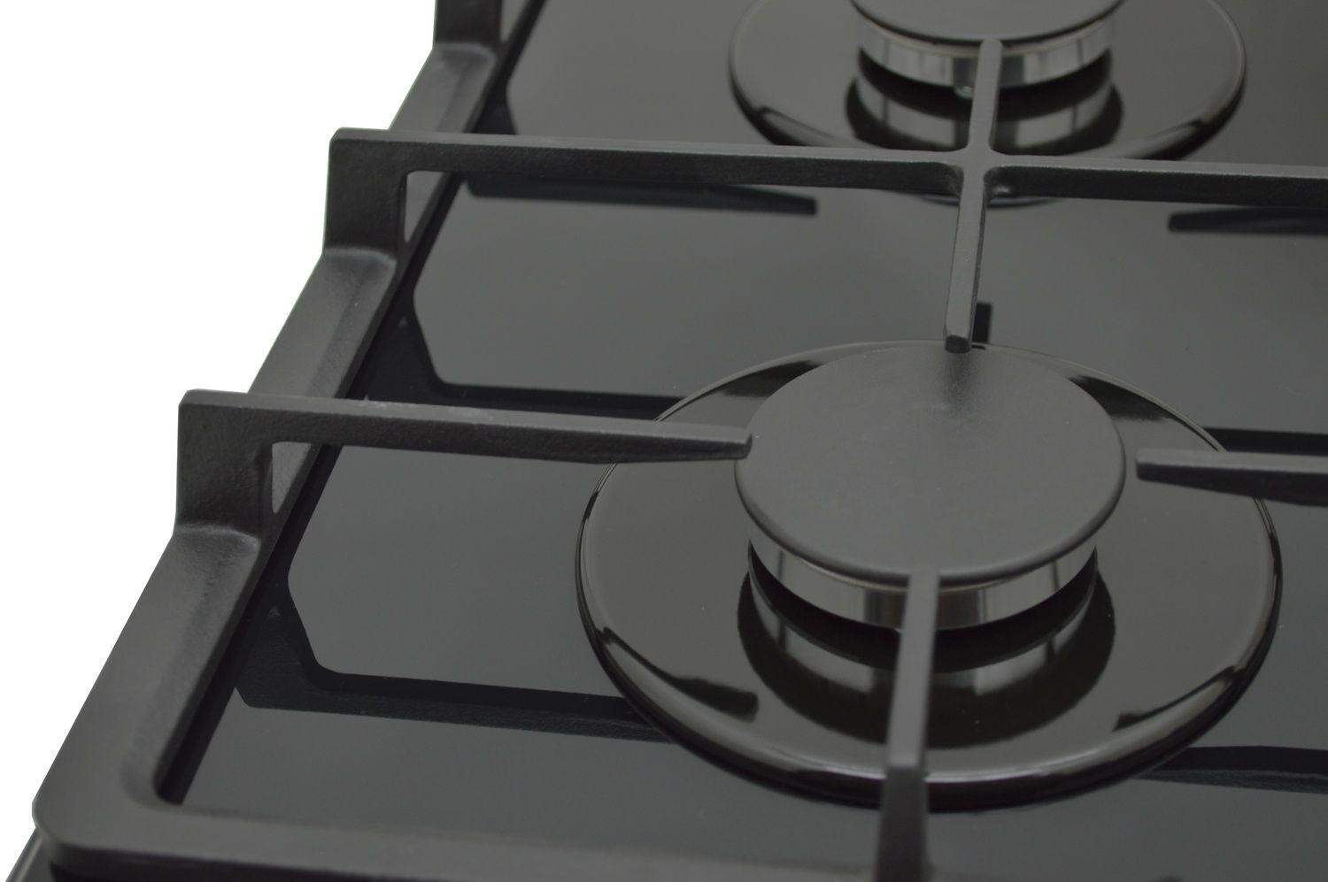 Cocina Encimera Empotrable a gas on GlassKassel FFT FFD GL-7