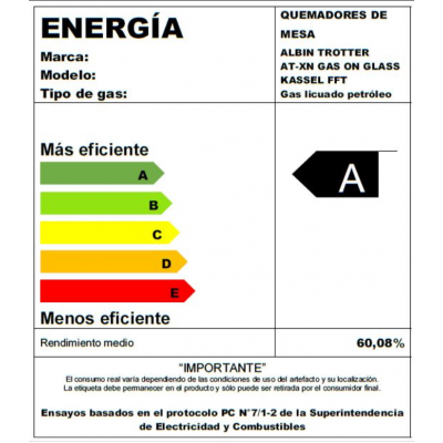 Encimera At-Xn Gas On Glass Kassel FFT GL-3