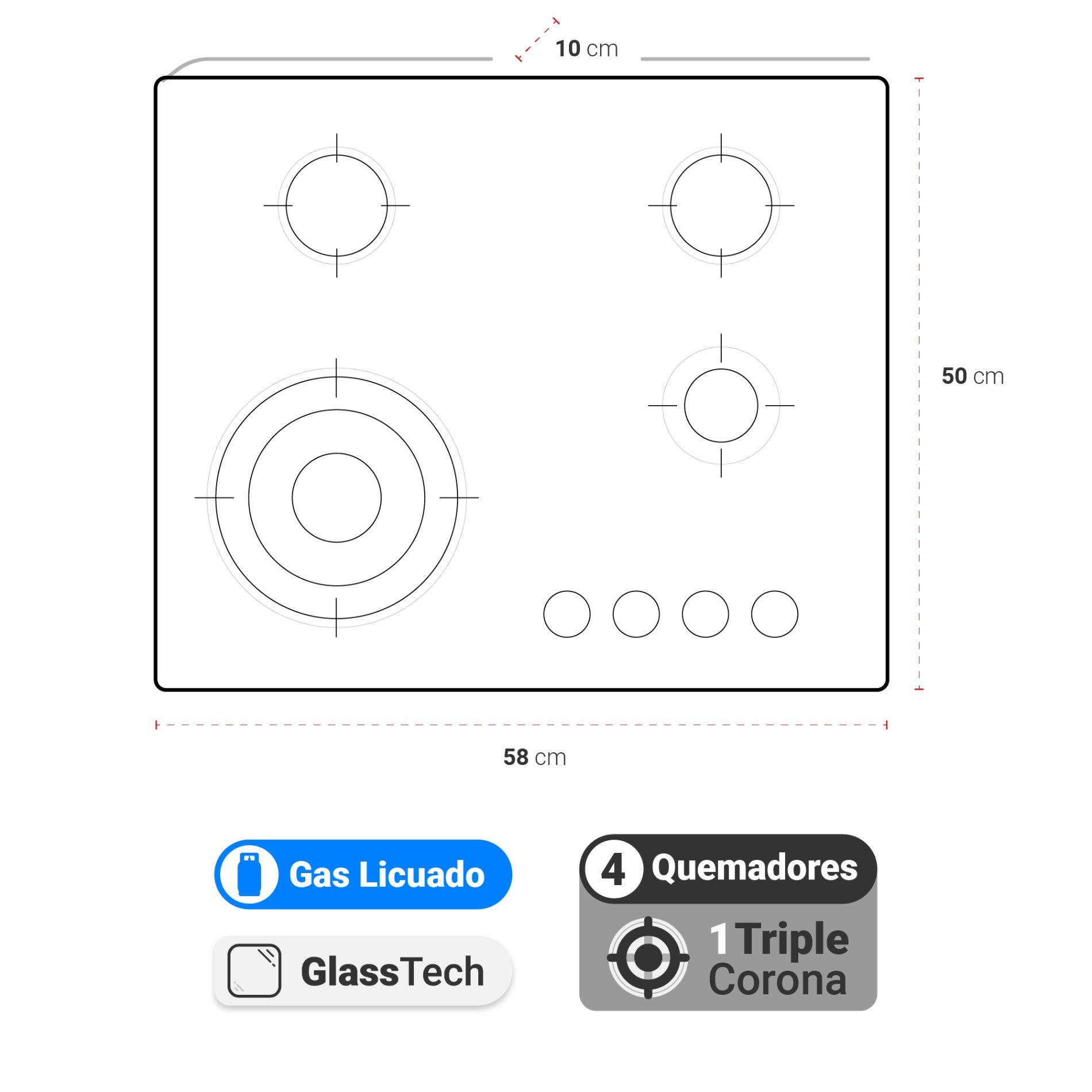 Kit Cocina Harburg Gas On Glass Glp Albin Trotter-2