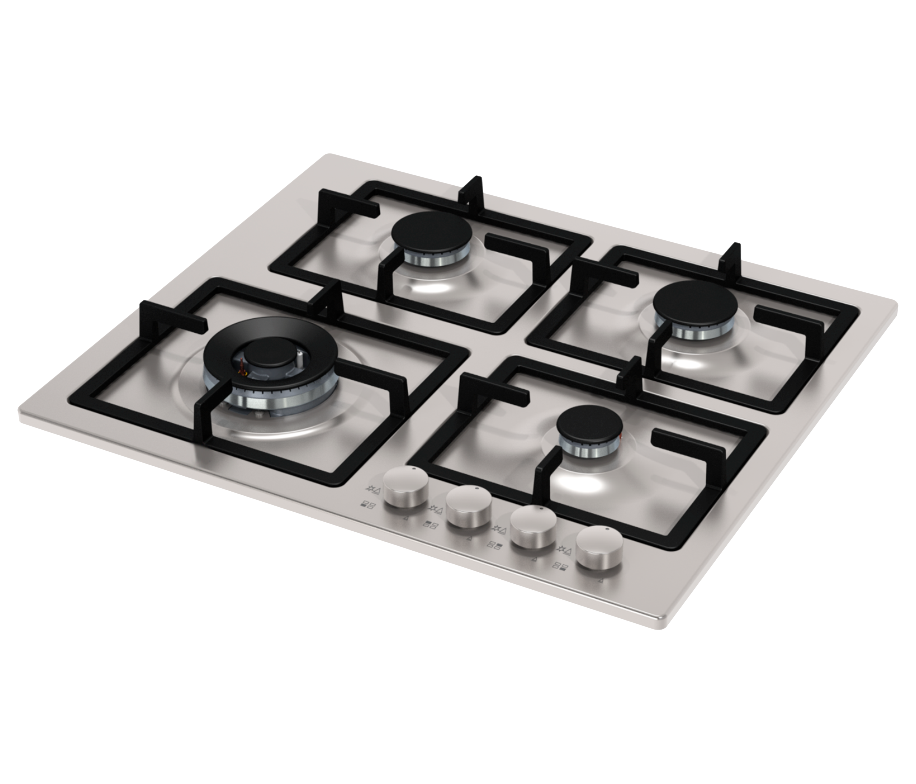 Cocina Encimera At-quadra 60 Gas Licuado 4 Quemadores-3