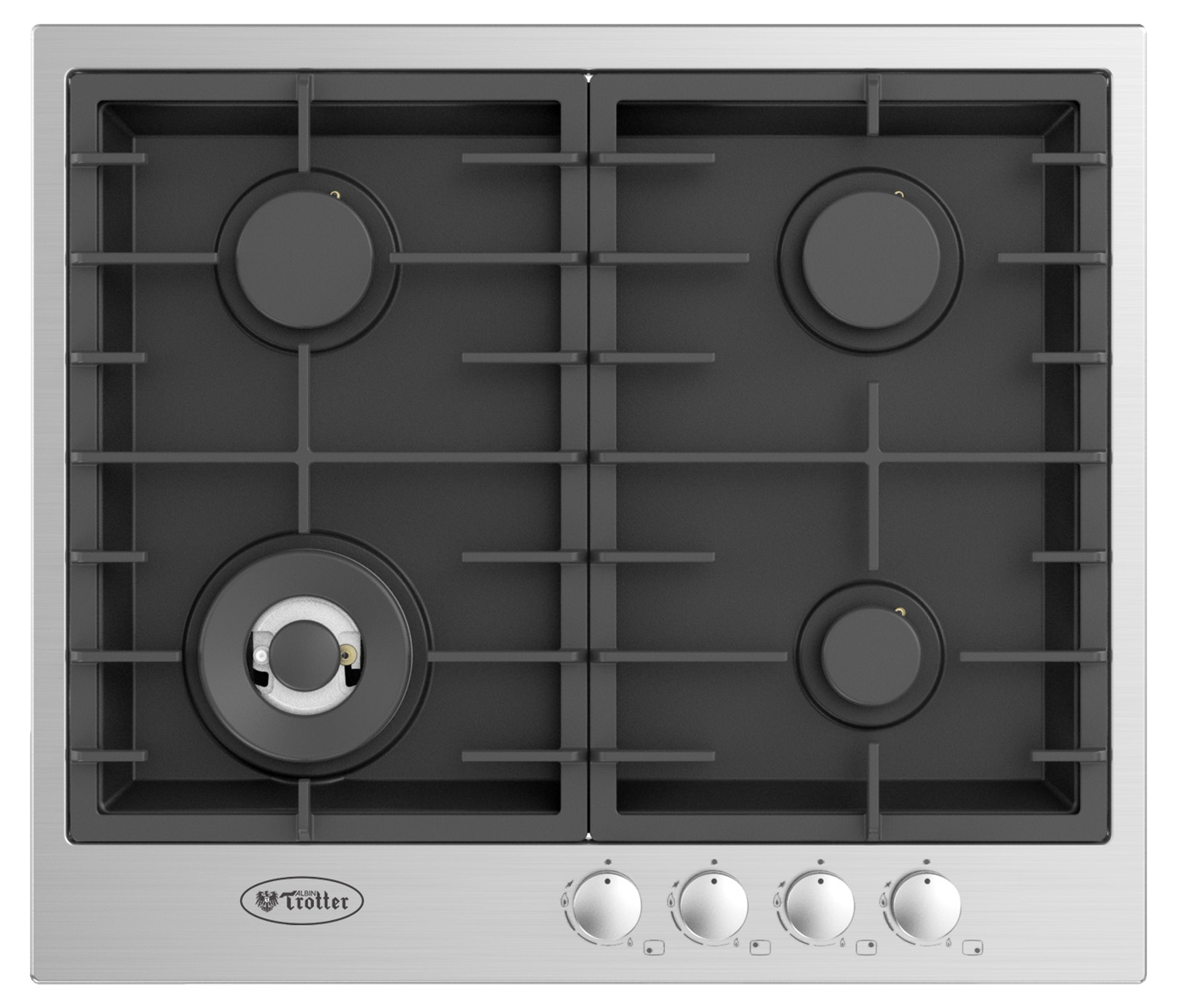 Encimera Gas Licuado Albin Trotter Twin 60 4 Platos-3