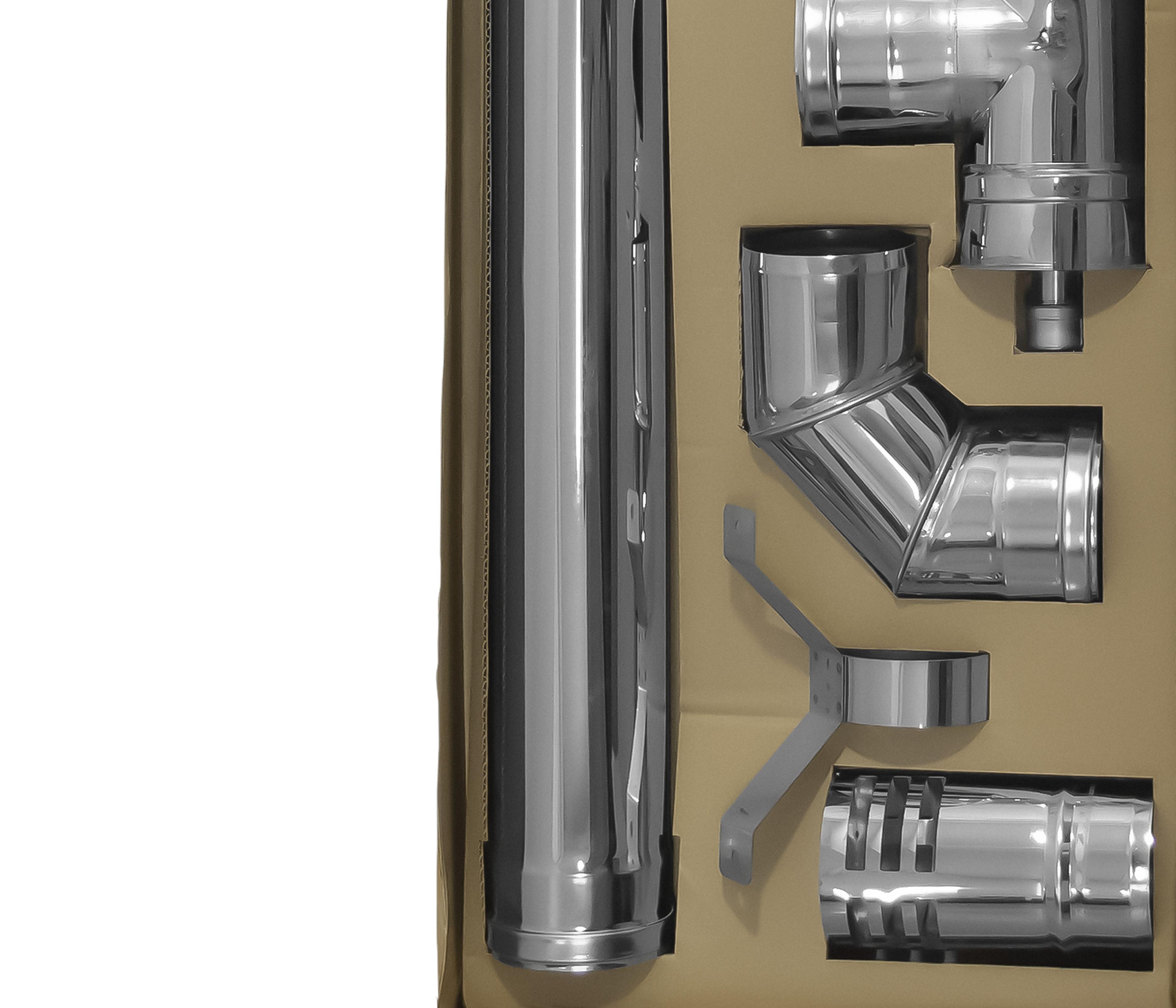 KIT TUBOS ESTUFA A PELLET DUCTO 80MM AC INOX-4