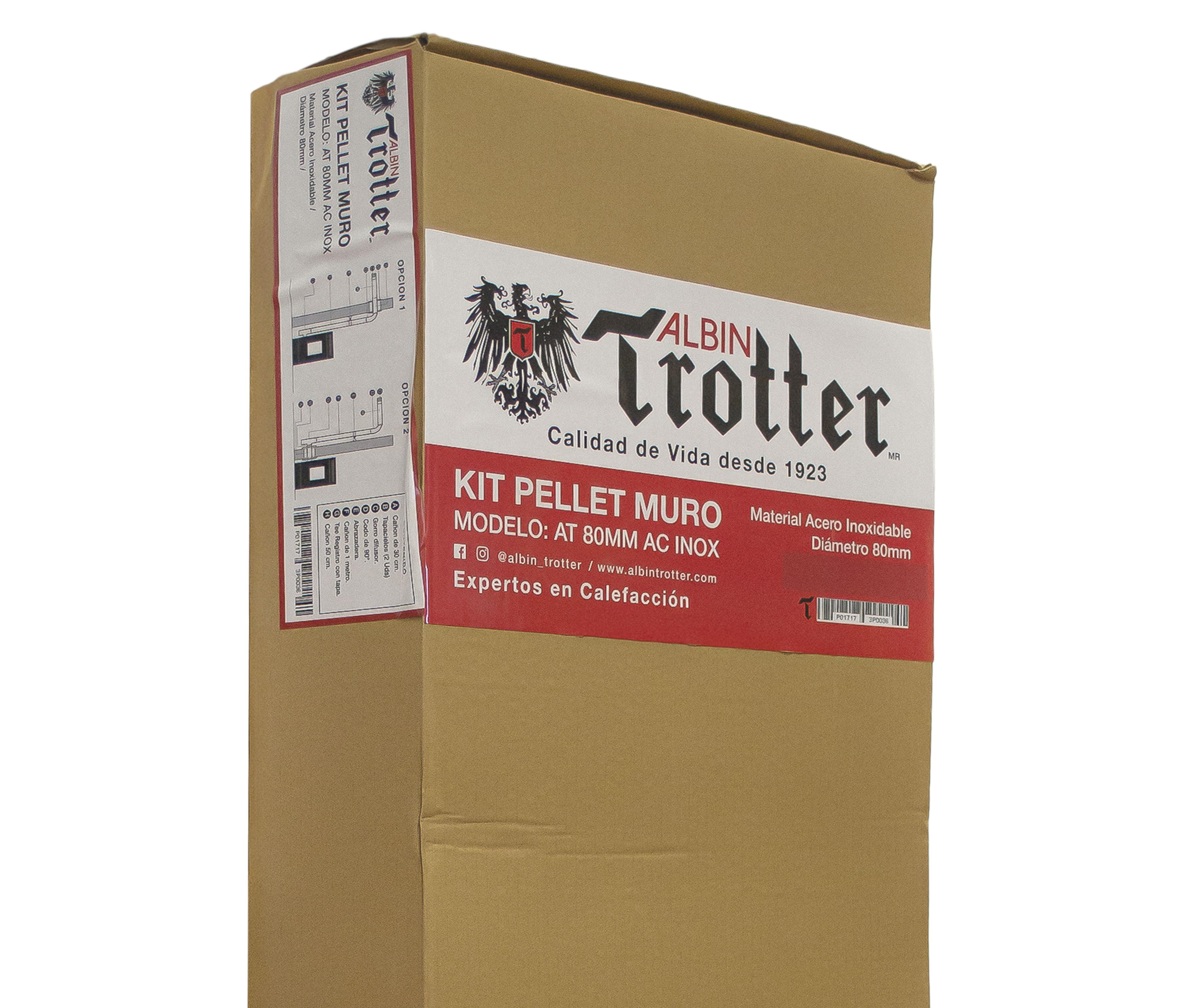 KIT TUBOS ESTUFA A PELLET DUCTO 80MM AC INOX-6