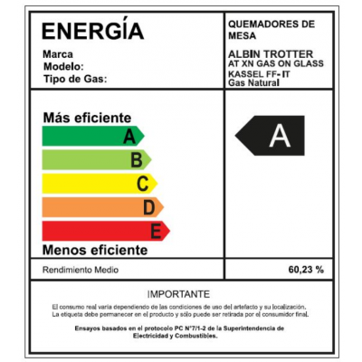 Encimera At-Xn Gas On Glass Kassel FF-IT GN-2