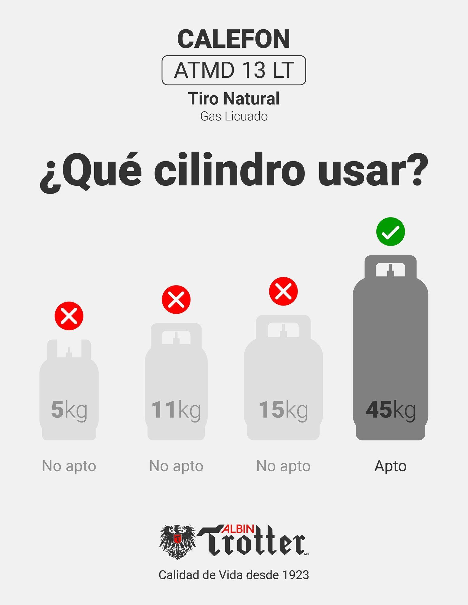Calefont Albin Trotter 13 Litros Tiro Natural Gas Natural-2