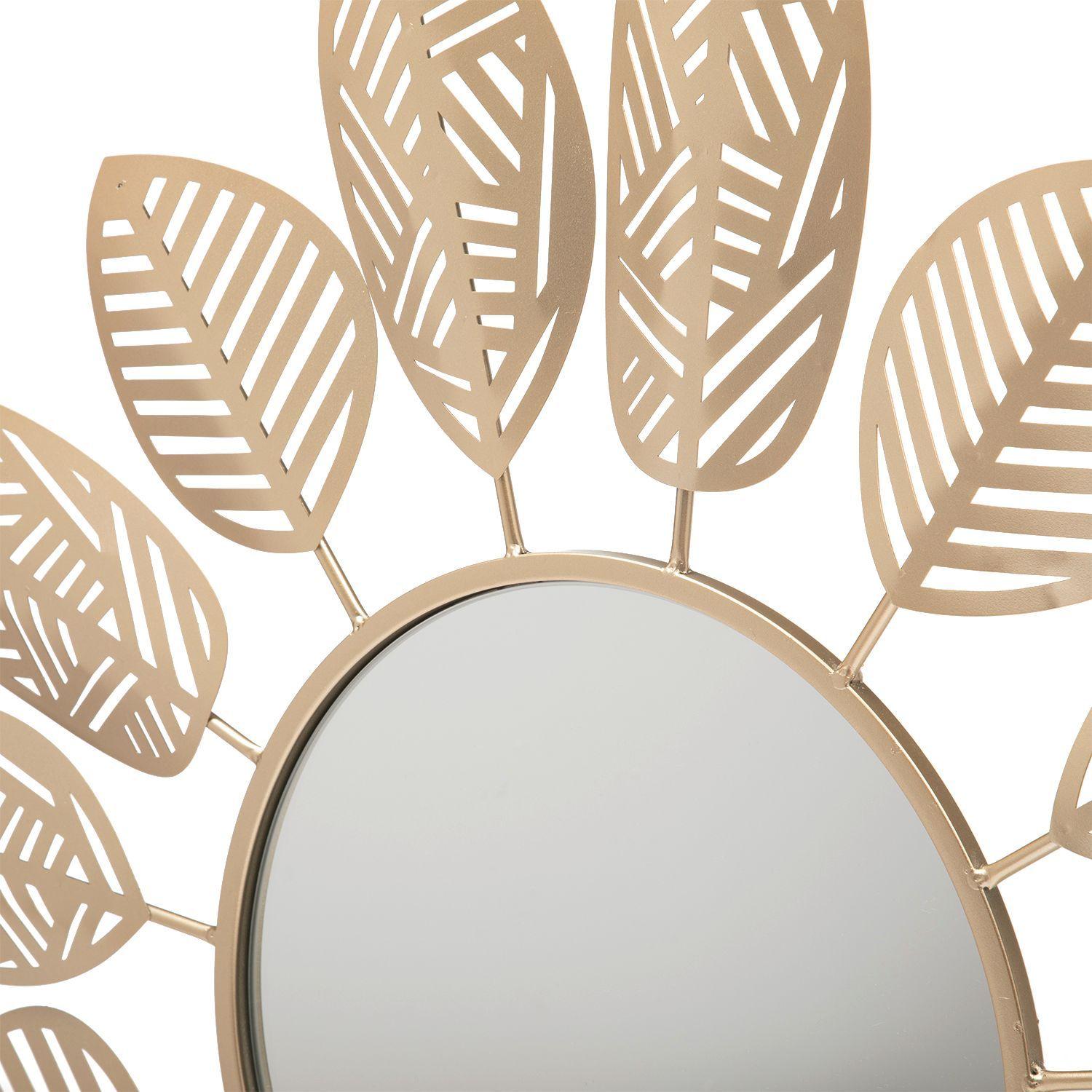 Espejo Decorativo Hojas Gold-1