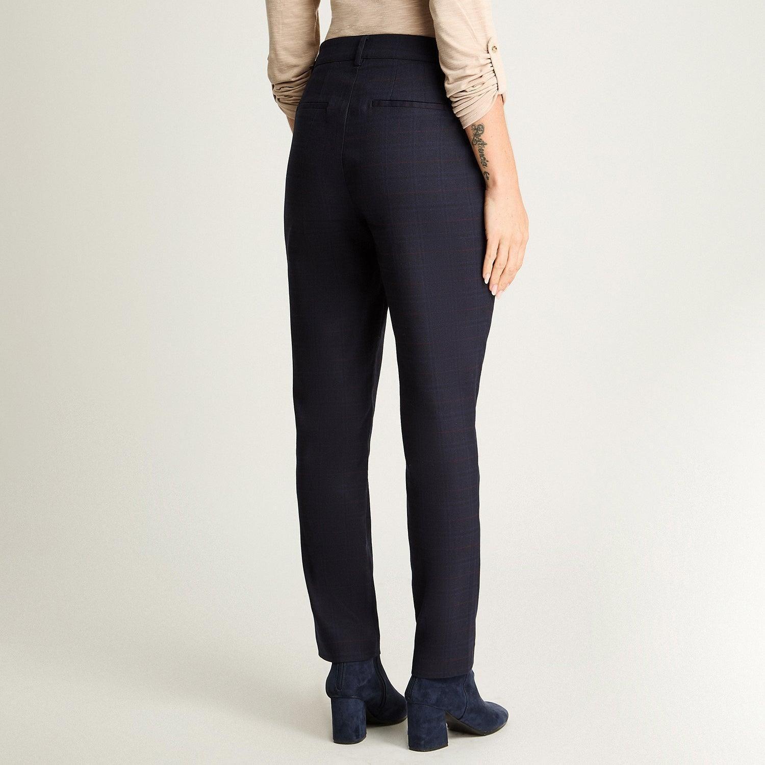 Pantalón Slim Print Azul Marino-1