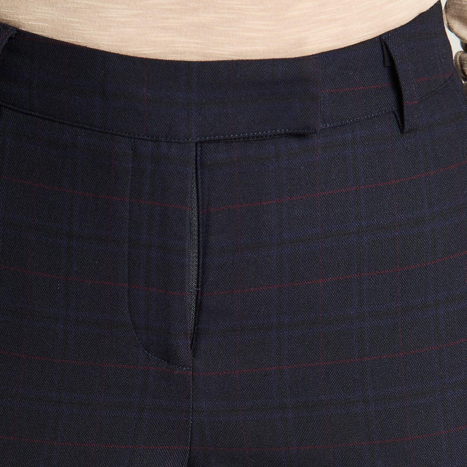 Pantalón Slim Print Azul Marino-2
