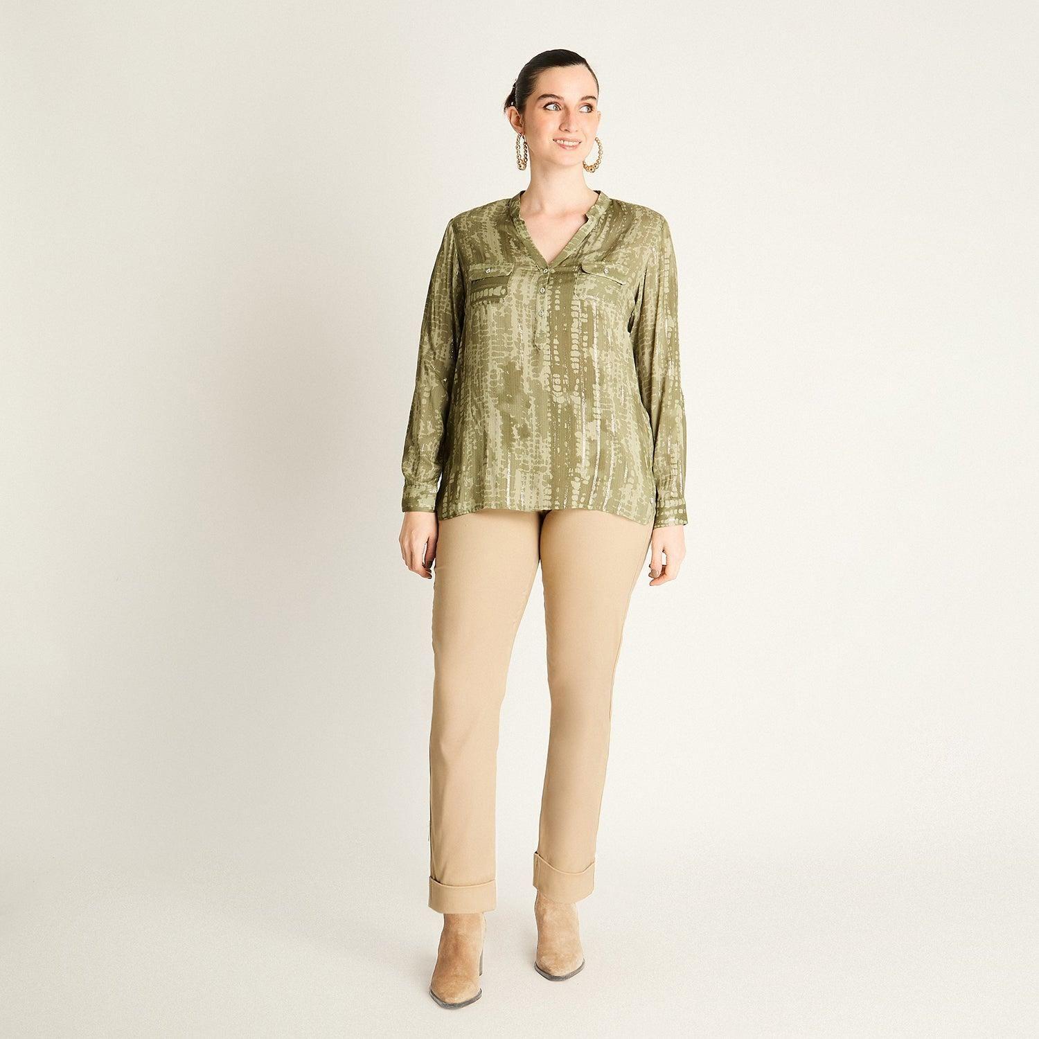 Blusa Manga Larga Verde-3