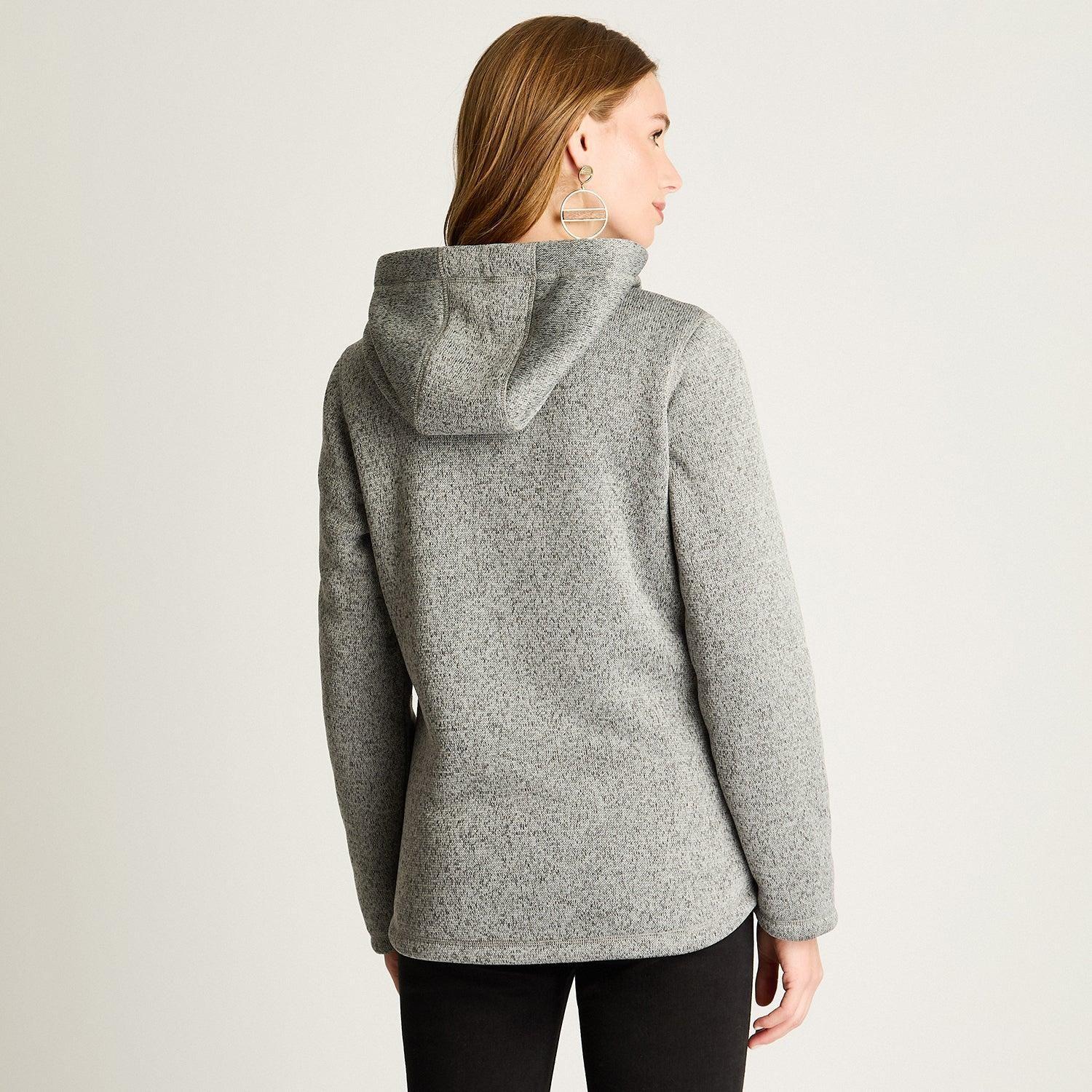 Polerón Jersey Melange Bondeado Coral Fleece Gris-0