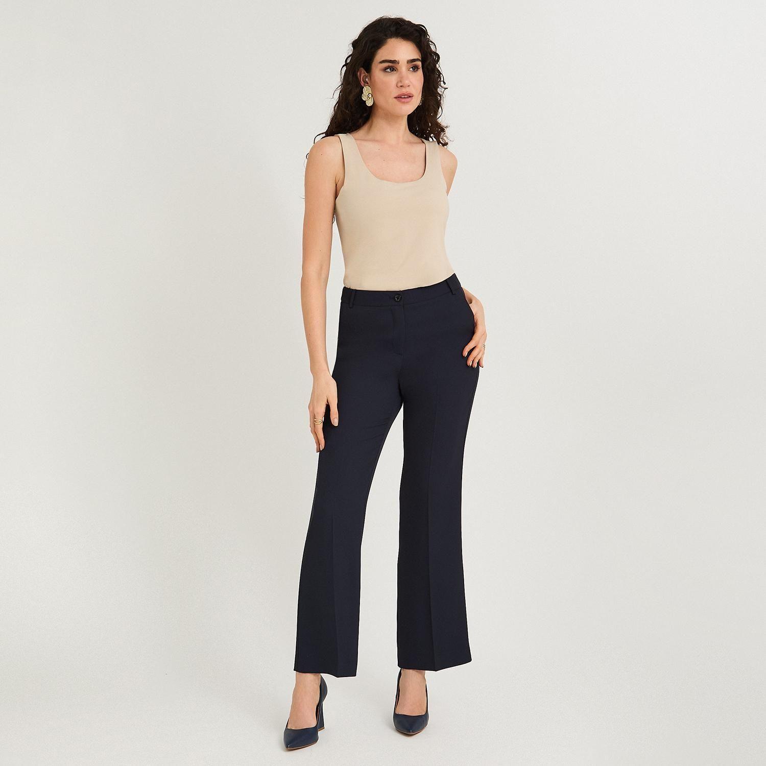 Pantalón Formal Sastrero Básico Liviano Azul-3
