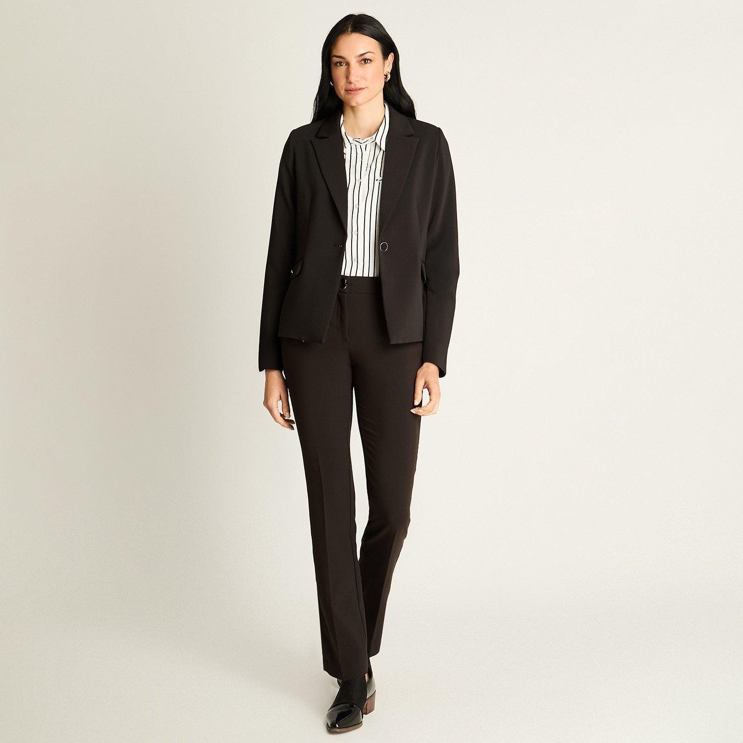 Blazer Negro Ajustado-3