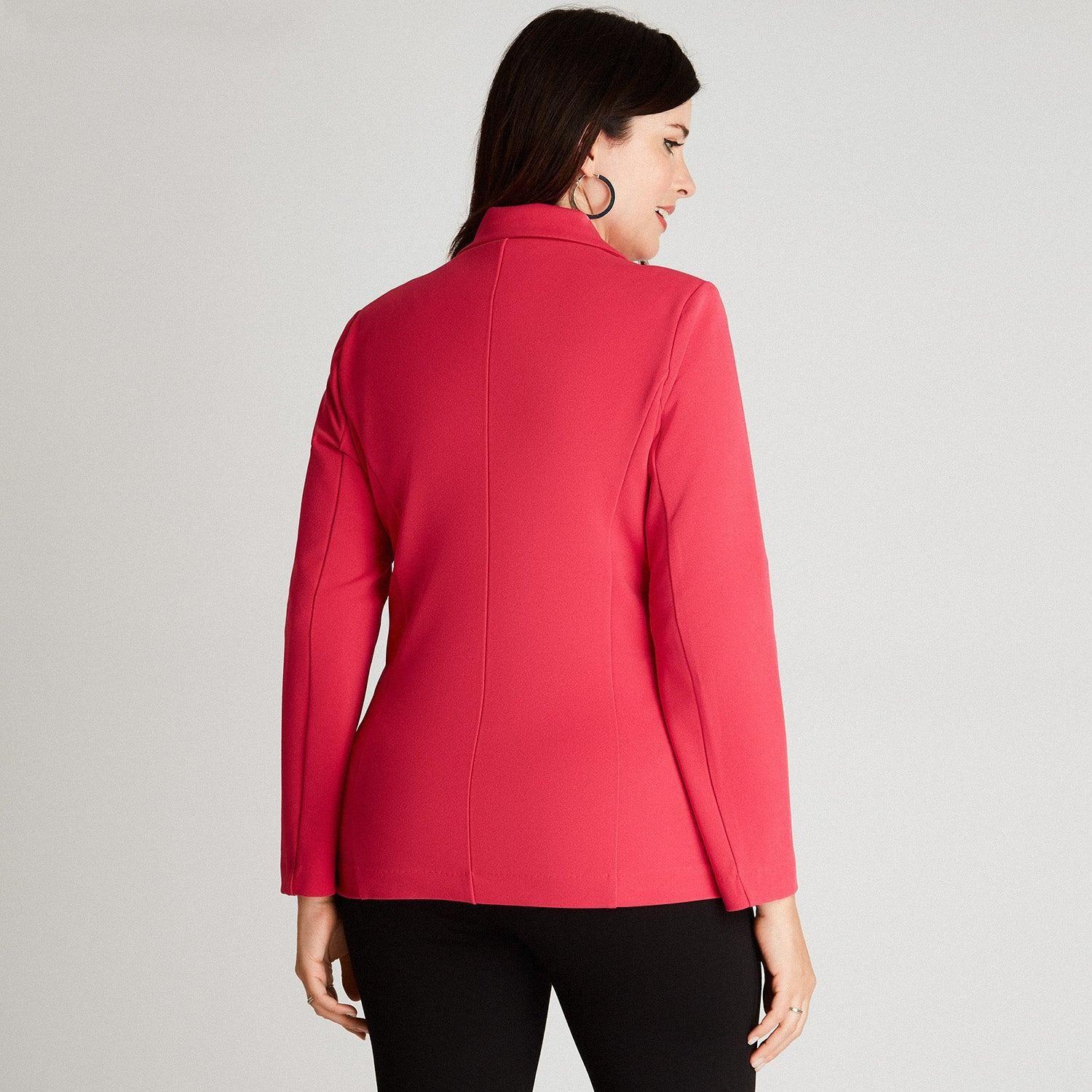 Blazer Manga Larga Fucsia-1
