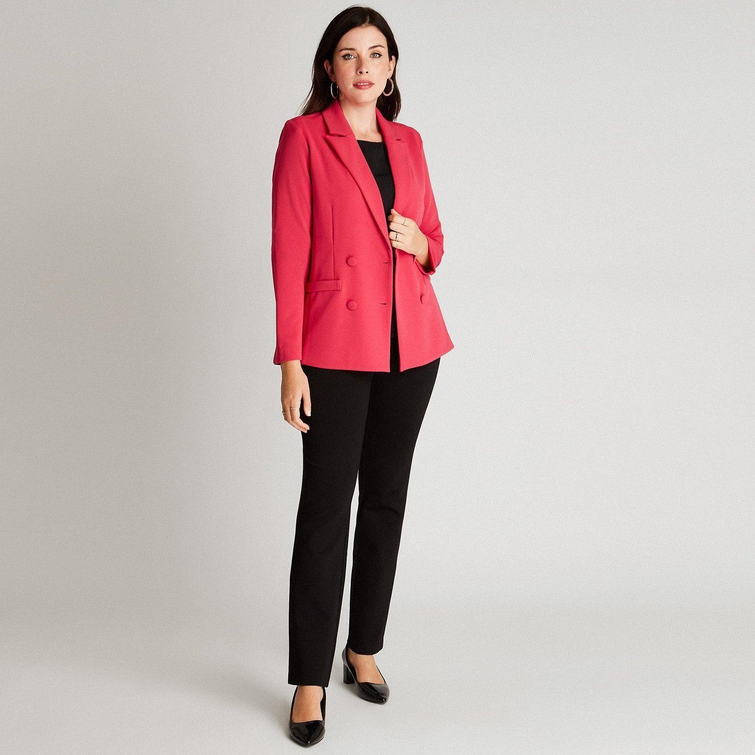 Blazer Manga Larga Fucsia-3