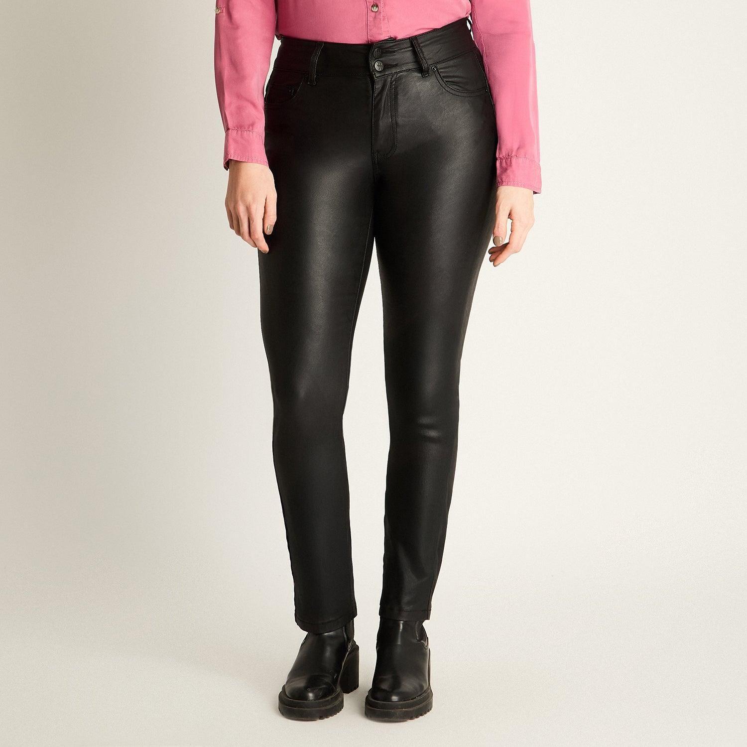 Pantalon Casual Negro Recto-0