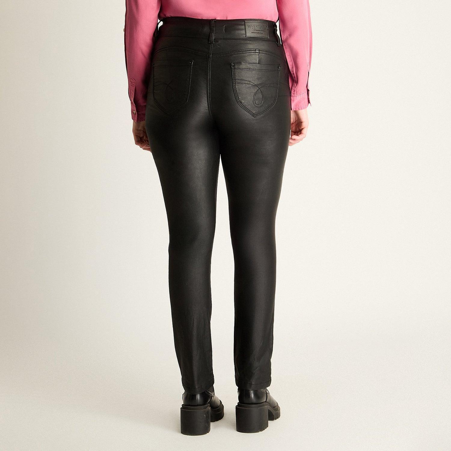 Pantalon Casual Negro Recto-1