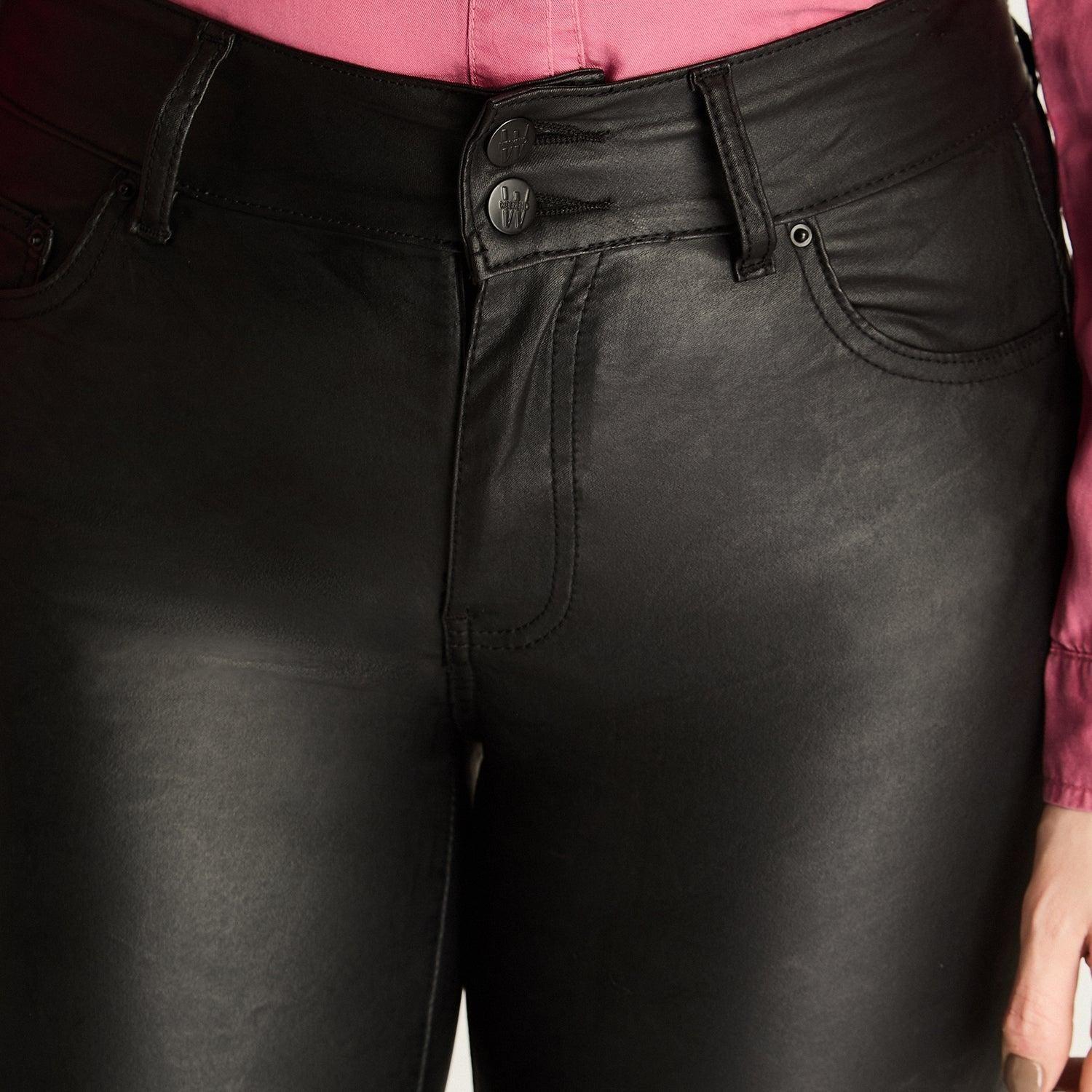 Pantalon Casual Negro Recto-2