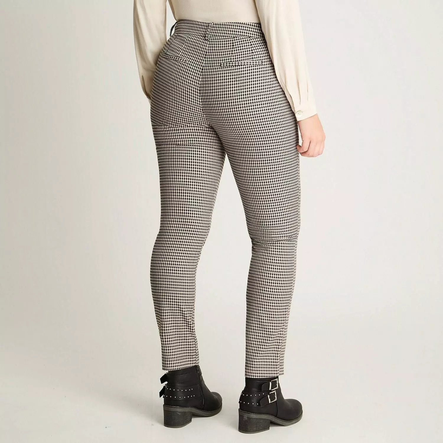 Pantalón Slim Print Crudo-1