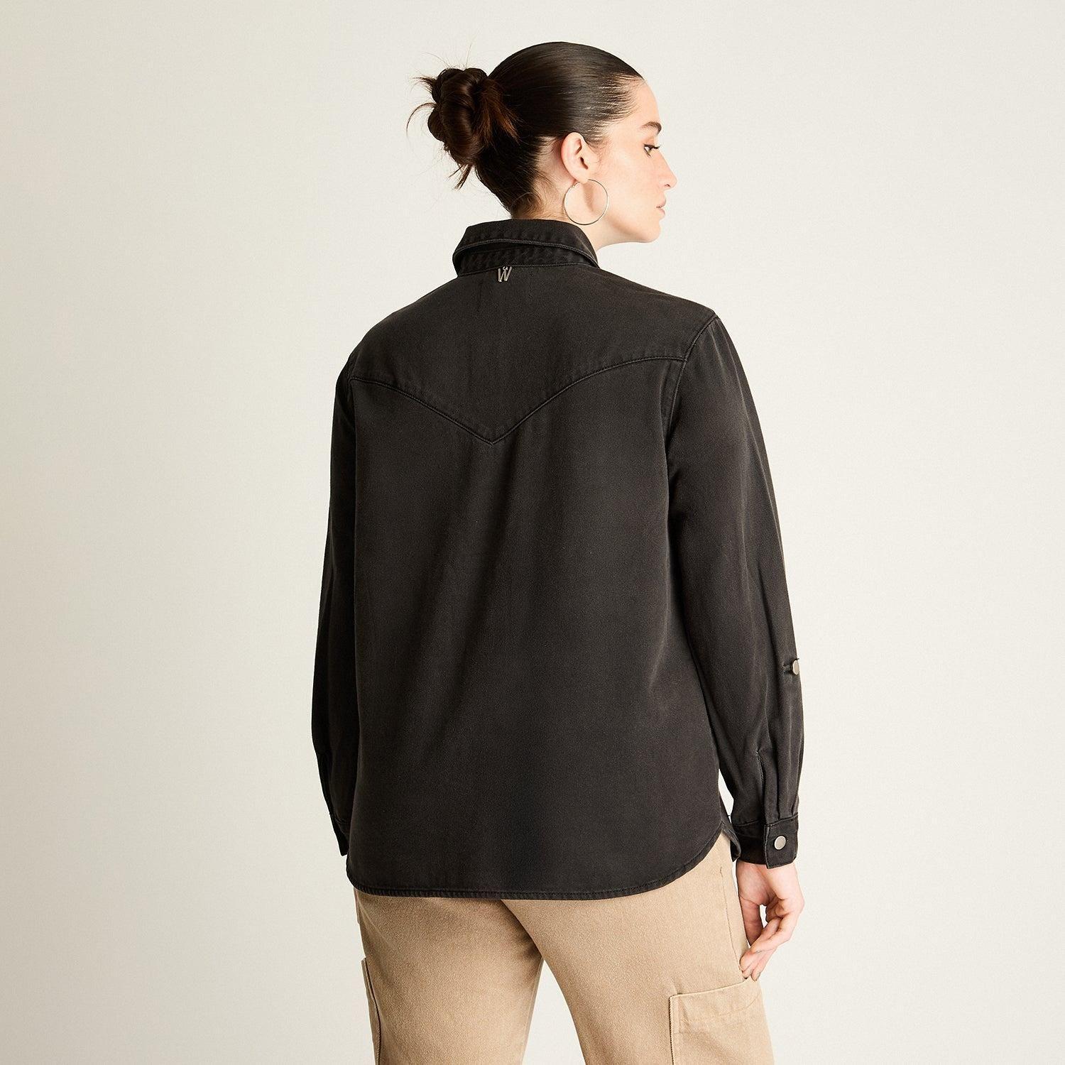 Chaqueta Lyocell Gris Oscuro-1