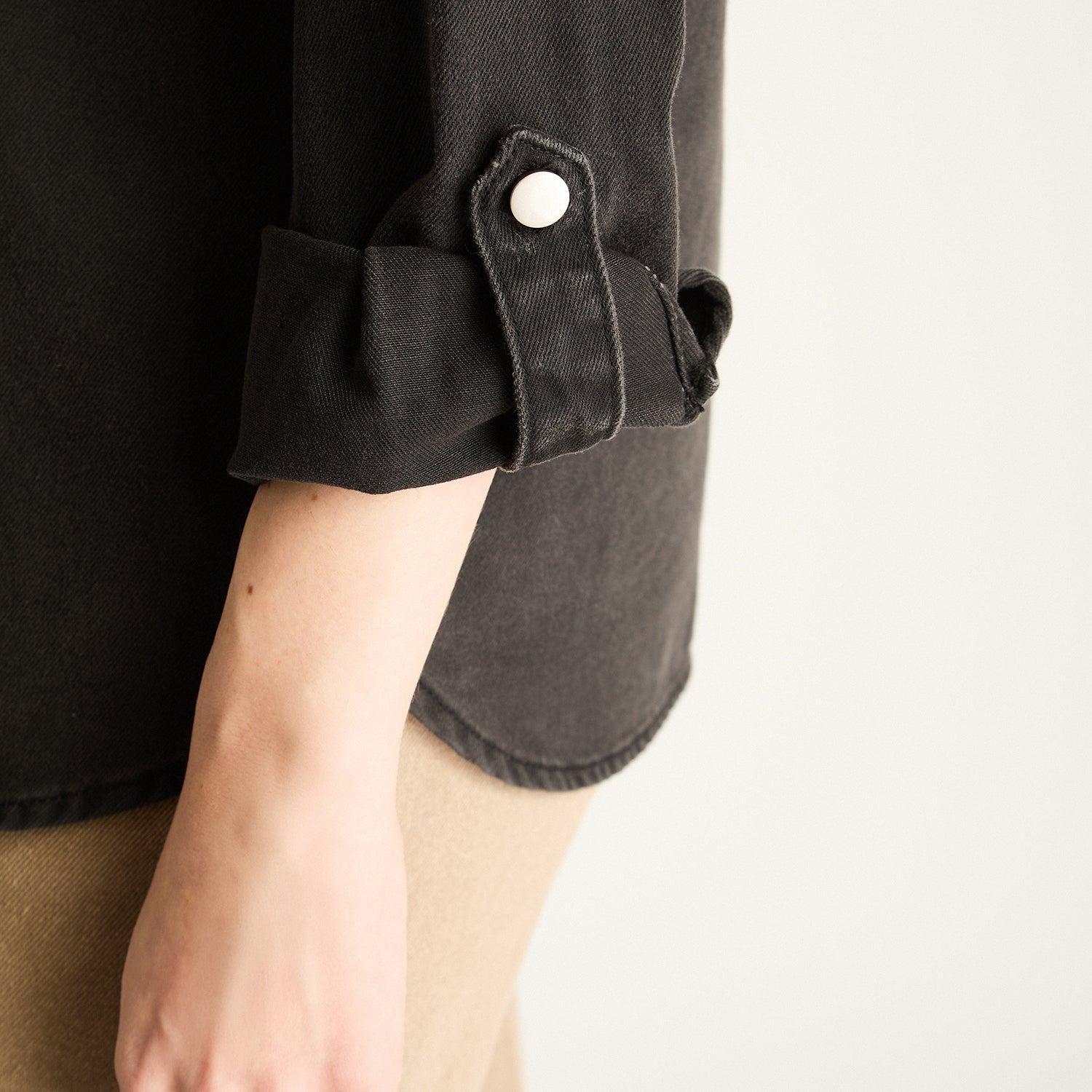 Chaqueta Lyocell Gris Oscuro-2