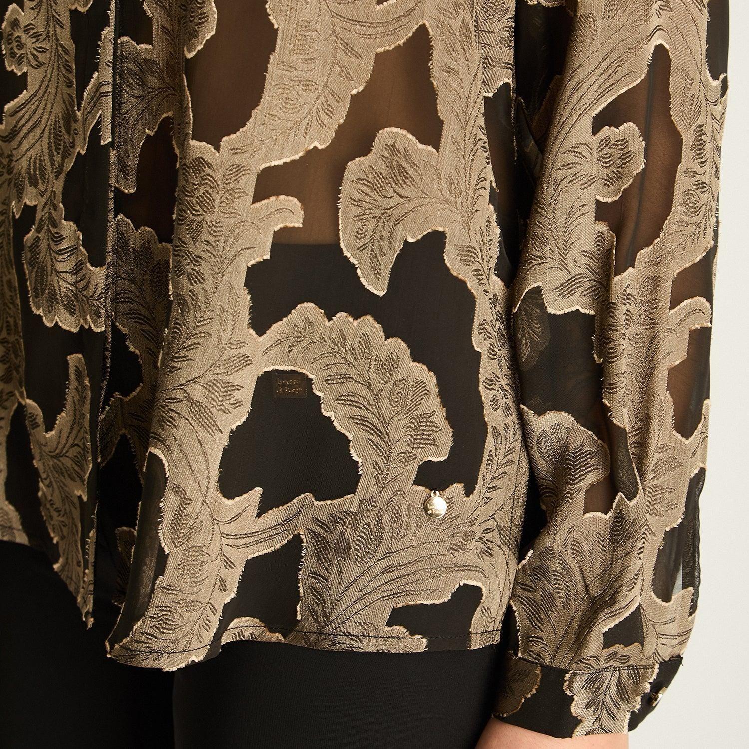 Blusa Negra Estampada-2