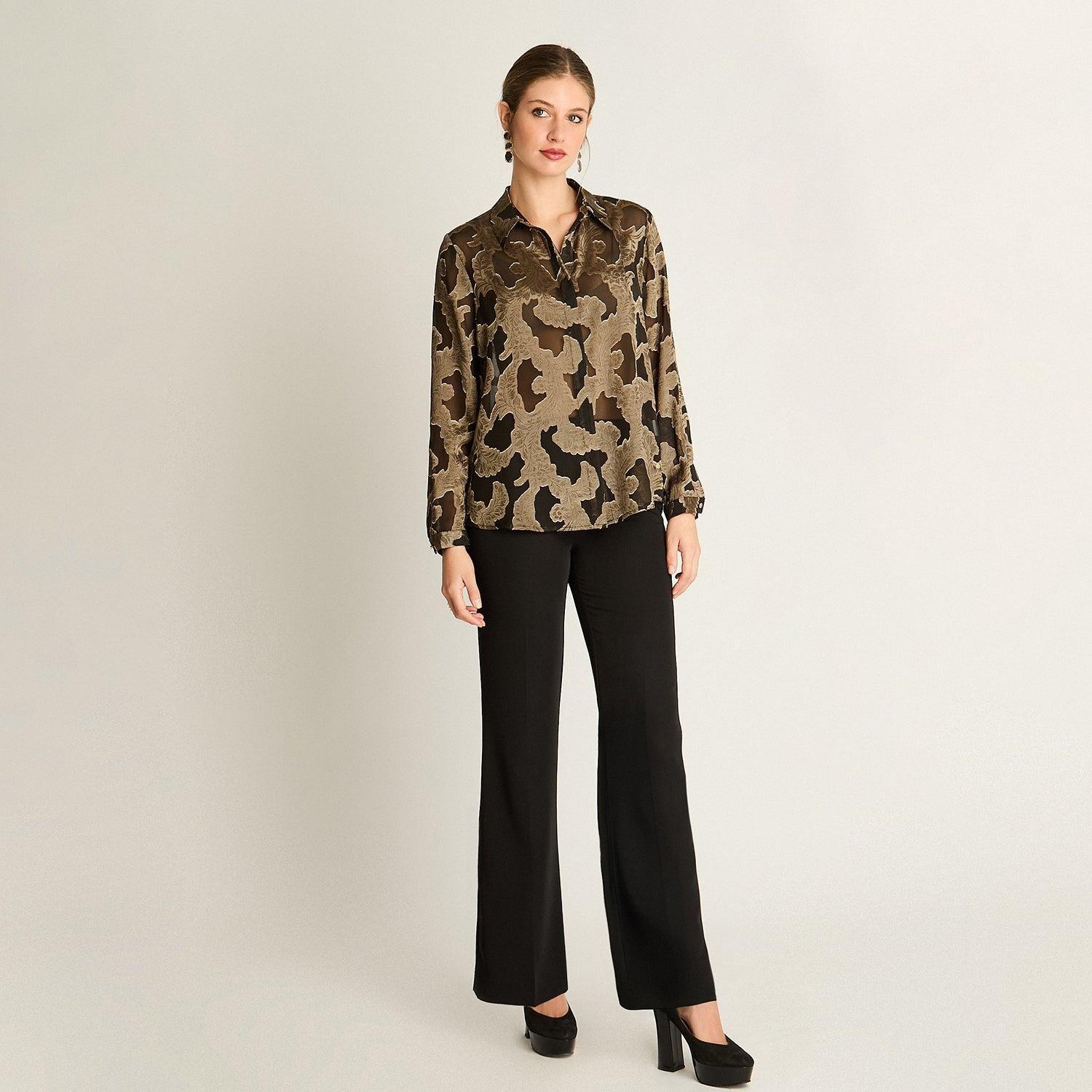 Blusa Negra Estampada-3