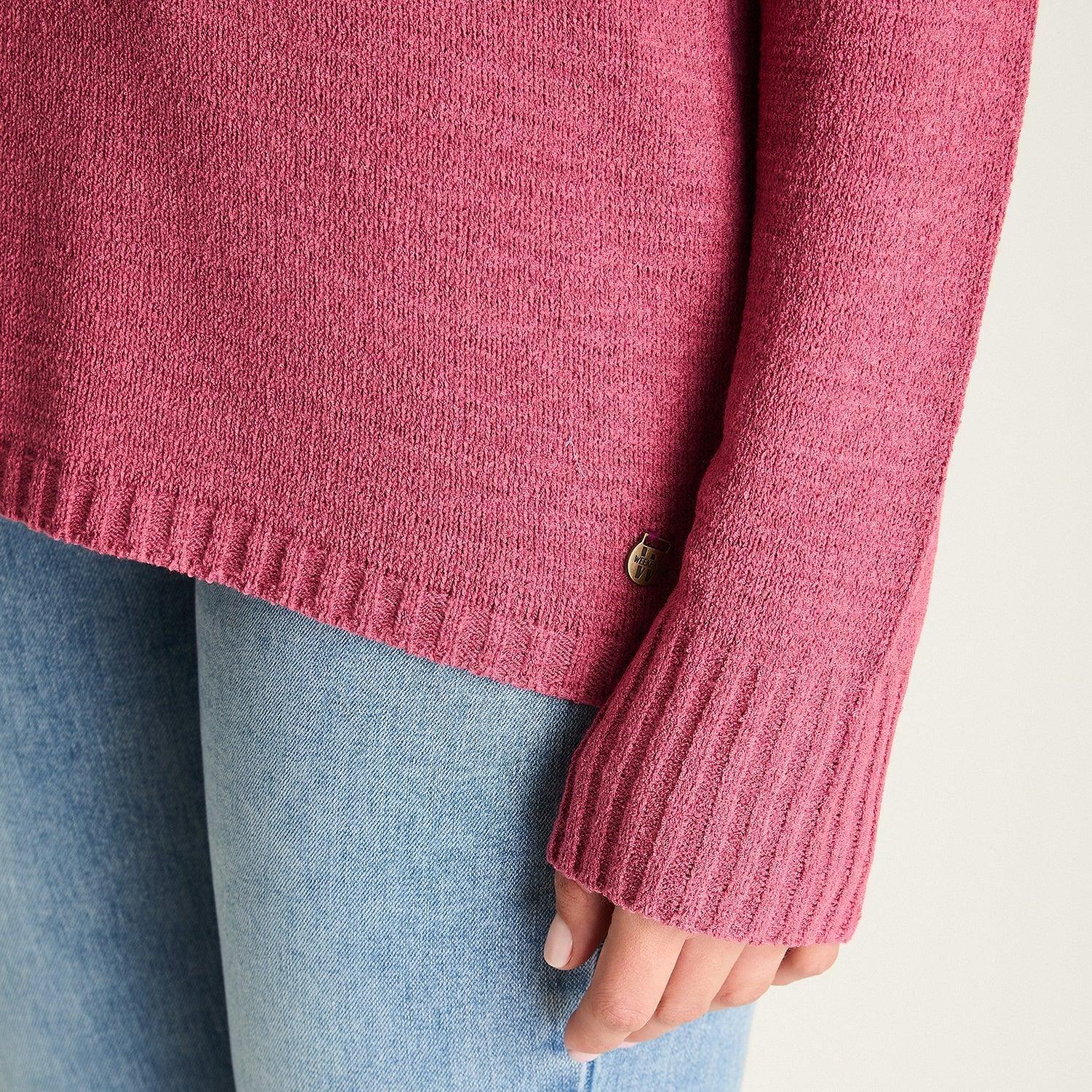 Sweater Magenta Punto Fino-2