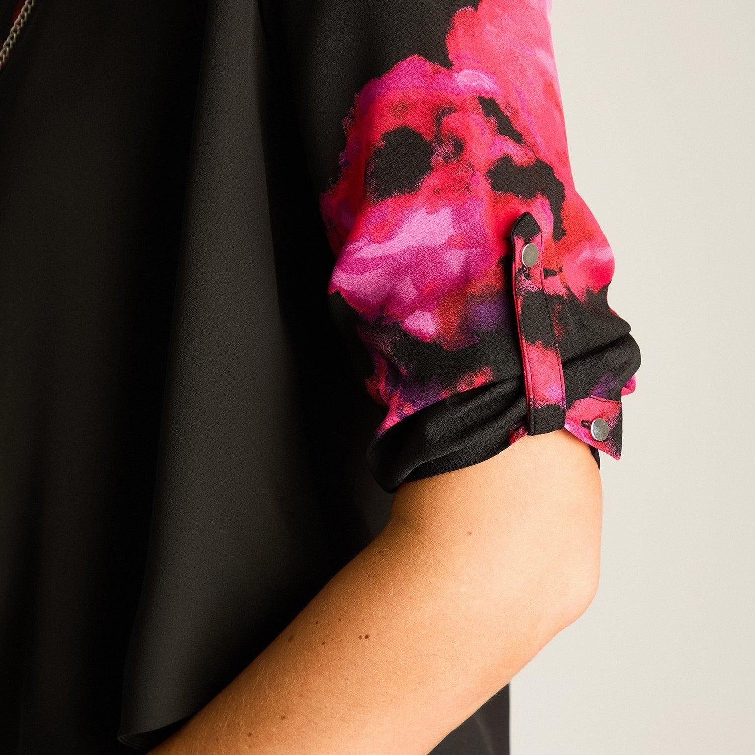 Blusa Estampada con Chaleco Integrado-2