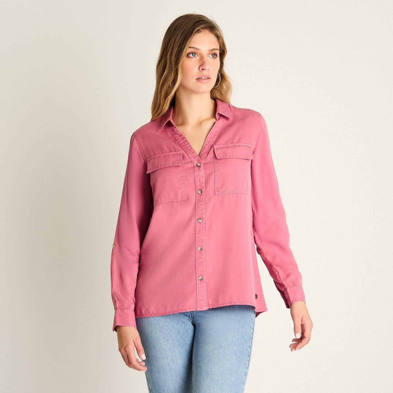 Blusa Magenta de Lyocell-0