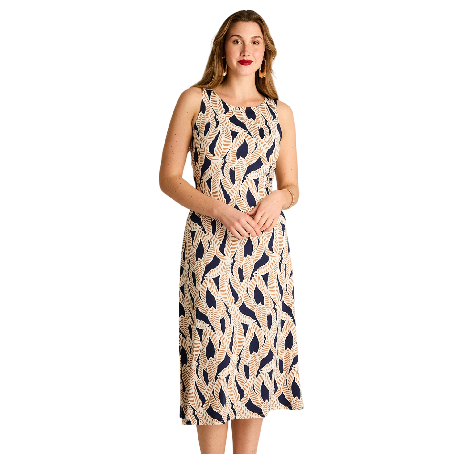 Vestido Maxi Azul Estampado-0